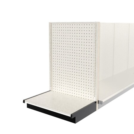 Lozier Shelving End Cap Display, Platinum 36W 54H 25D P355U-EC